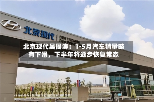 北京现代吴周涛：1-5月汽车销量略有下滑，下半年将逐步恢复常态-第2张图片