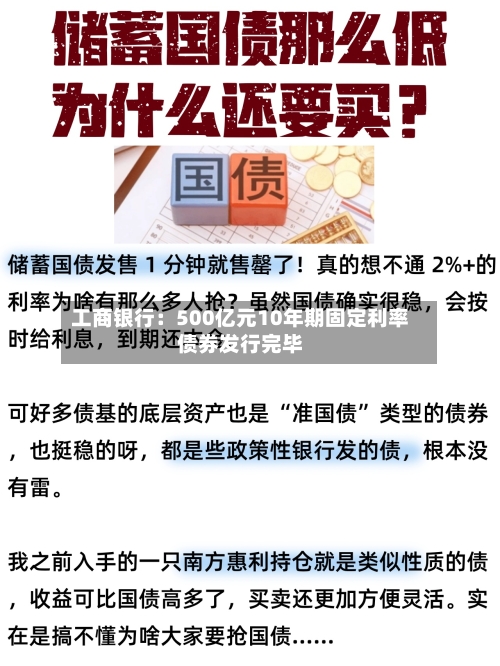工商银行：500亿元10年期固定利率债券发行完毕-第2张图片