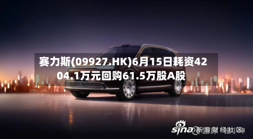 赛力斯(09927.HK)6月15日耗资4204.1万元回购61.5万股A股